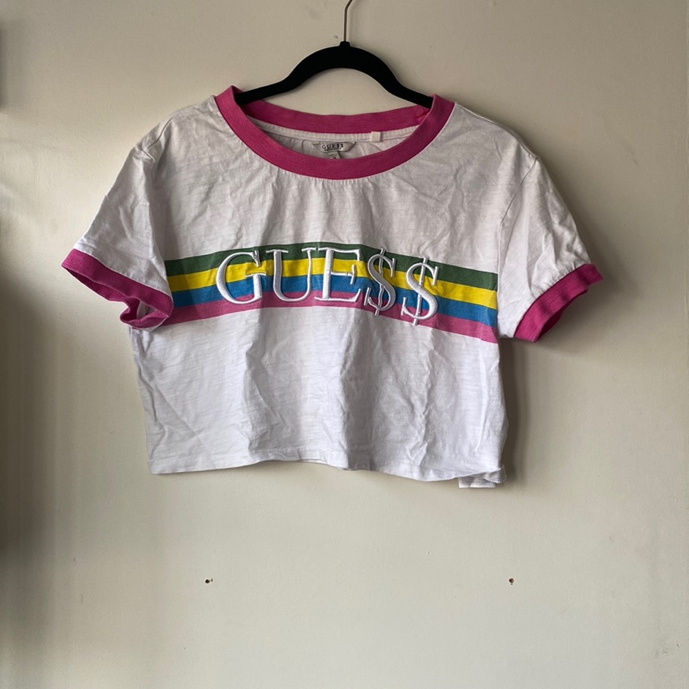Multi color crop top size M